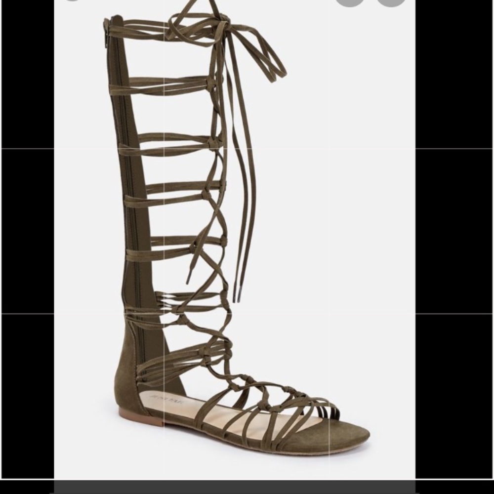 Olive Lace Up Gladiator